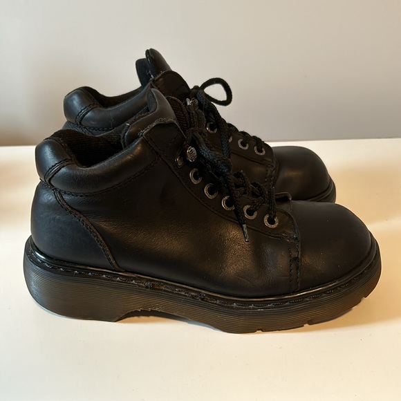 Dr. Martens Other - Dr Martens Vintage 8550 Black Leather Chunky Heel Boots Mens size 8 Womens sz 10